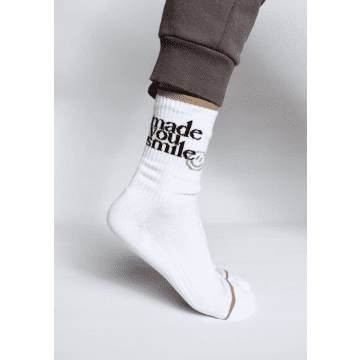 Soxygen Made You Smile Classic Socks In White