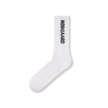 Shop Mads Norgaard Cotton Tennis Mn Classic Sock In White
