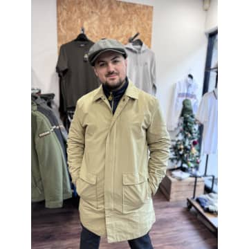 Only & Sons Hayne Light Weight Mac In Green