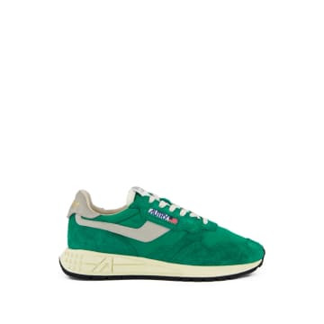 Shop Autry Reelwind Low Shoes In Green