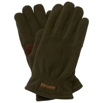 Barbour Coalford Fleece Gloves In Green