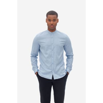 Nowadays Zen Blue Oxford Melange Shirt