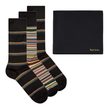 Paul Smith Wallet/socks Gift Set In Black