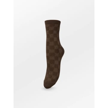 Becksondergaard Quinis Glitter Socks In Brown