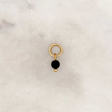 Anorak Bynouck Tiny Dot Tourmaline Charm In Gold