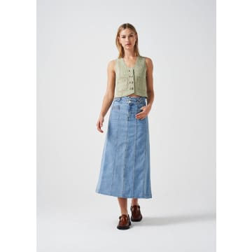 Seventy + Mochi Willow Skirt In Blue