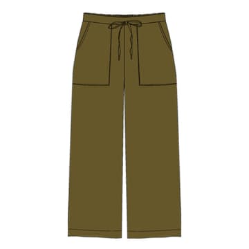 Nooki Design Clipper Trousers-olive In Green