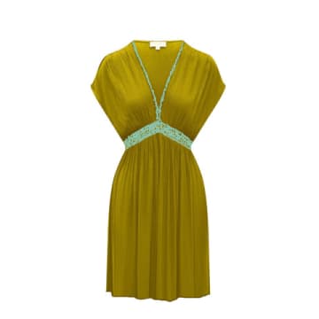 Shop Nooki Design Layla Dress-olive In Green