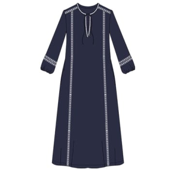 Shop Nooki Design Emilia Maxi Dress-blue Mix