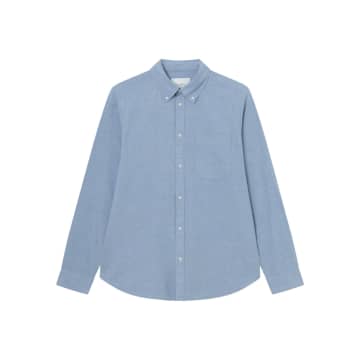 Chemises Manches Longues Kent Chambray Shirt In Blue