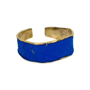 Shop Hoch Bronze  Bracelet With Blue Patina In Metallic