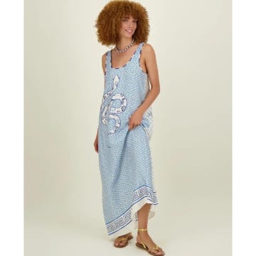 Me 369 Allison Sleeveless Dress Amalfi Coast In Blue