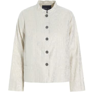Bitte Kai Rand Linen Jacket In Cream And Silver In Neutrals