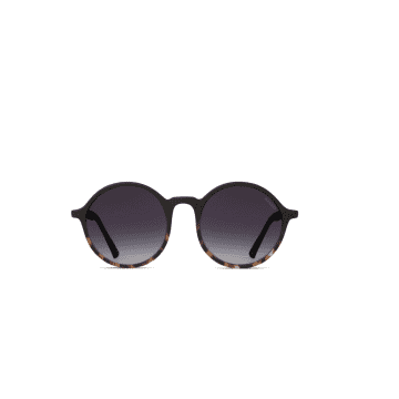 Shop Komono Black Tortoise Madison Matte Sunglasses