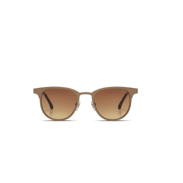 Shop Komono Pale Copper Francis Steel Sunglasses In Metallic