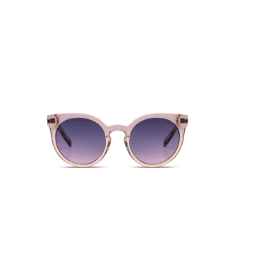 Shop Komono Rose Gold Lulu Metal Blush Sunglasses