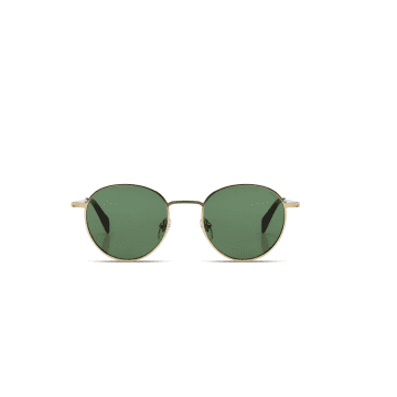 Shop Komono White Gold James Sunglasses