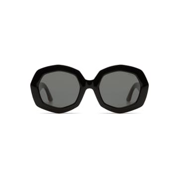 Shop Komono Black Tortoise Amy Sunglasses