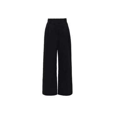 Shop Frnch Albane Trousers In Bleu Marine From In Blue