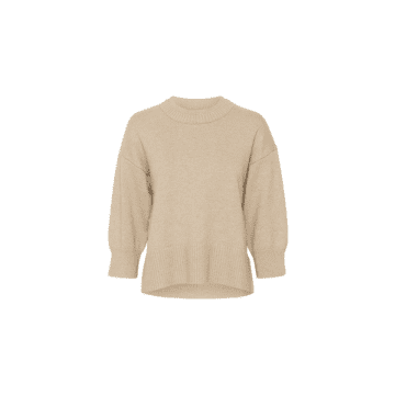 Shop Kaffe Markle Pullover In Feather Gray From