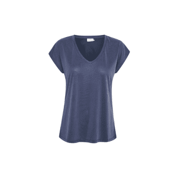 Shop Kaffe Lise T-shirt In Midnight Marine From In Blue