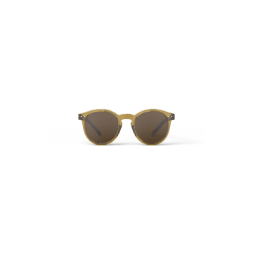 Shop Izipizi #m Golden Green Sunglasses