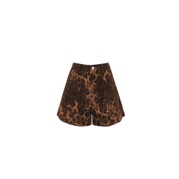 Shop Frnch Tiffany Shorts In Leopard From In Animal Print
