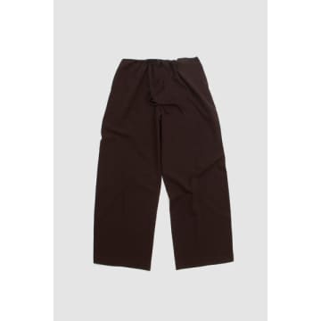 Shop Cristaseya Maxi Large Pants Dark Brown