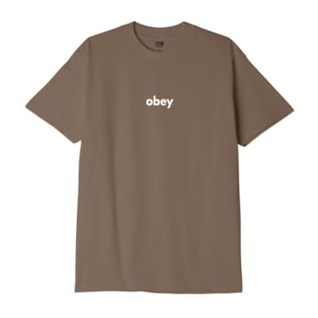 Shop Obey T-shirt Lower Case Ii Uomo Silt