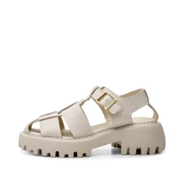 Shop Shoe The Bear Posey Leather Sandals In White