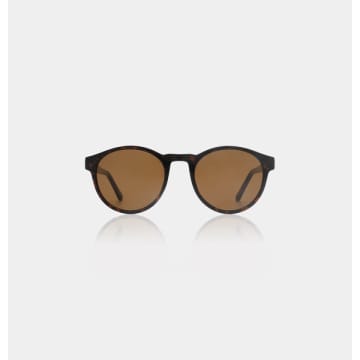 Shop A.kjaerbede Marvin Sunglasses In Demi Tortoise