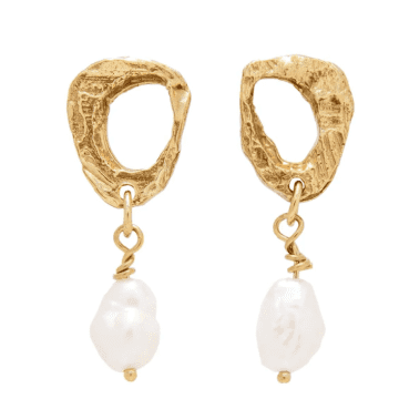 Shop Loveness Lee Dio Aurum Earrings In Gold
