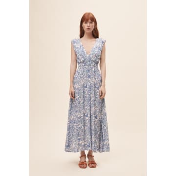 Shop Suncoo Chira Dress In Blue