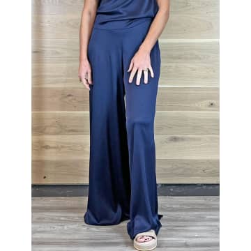 Shop Emme Marella Eretto Trousers Navy In Blue