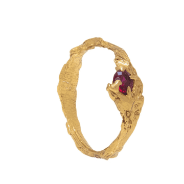 Shop Loveness Lee Ati Ruby Ring In Gold