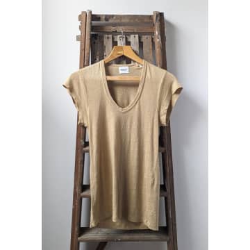 Shop Isabel Marant Zankou Sahara Linen T-shirt