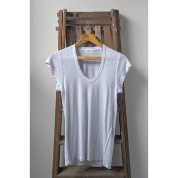 Shop Isabel Marant Zankou White Linen T-shirt
