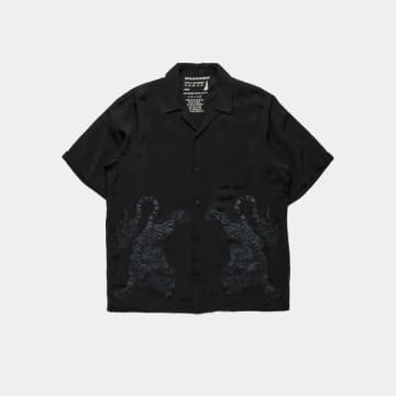 Shop Maharishi Take Tora Summer Shirt In Black