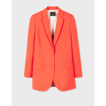 Shop Paul Smith Blazer Jacket Orange