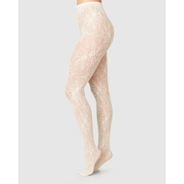 Swedish Stockings Rosa Lace Tights | Ivory In White