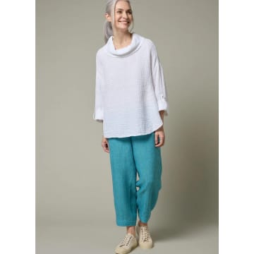 New Arrivals Sahara Ticking Stripe Bubble Trouser In Teal/night In Multi