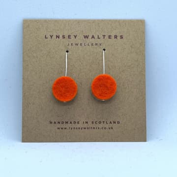 Lynsey Walters Dot Drop Earring Orange