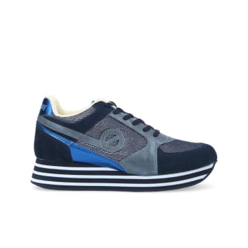 No Name Parko Jogger Trainer In Navy And Denim In Blue