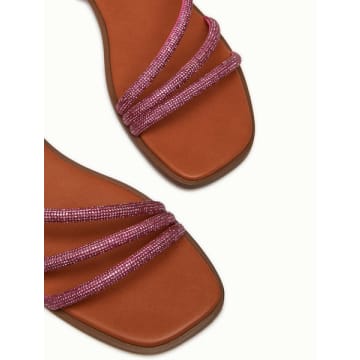 Penny Black Micro Rhinestone Sandal In Brown
