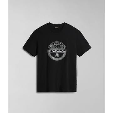 Shop Napapijri Bollo T-shirt In Black