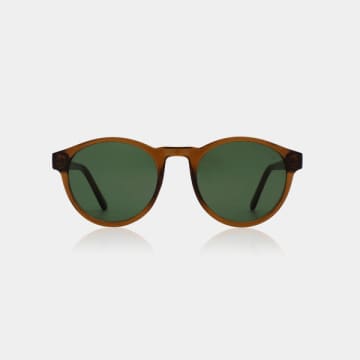 Shop A.kjaerbede Smoke Transparent Marvin Sunglasses
