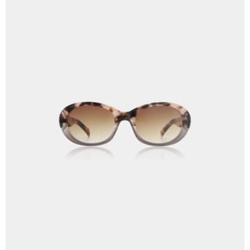 Shop A.kjaerbede Coquina/grey Transparent Anma Sunglasses