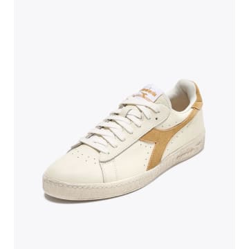 Shop Diadora Game L Low Waxed Suede In White/ Latte