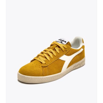 Shop Diadora Game L Low Waxed Suede In Yellow Ochre