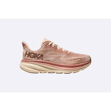 Shop Hoka Wmns Clifton 9 Sandstone In Pink